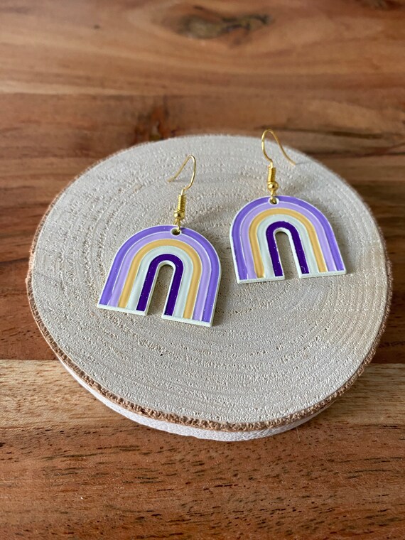 Earrings rainbow discount
