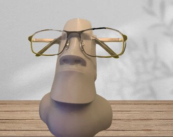 Moai Statue Glasses Stand - Eyeglasses and Sunglasses Stand - Glasses Holder