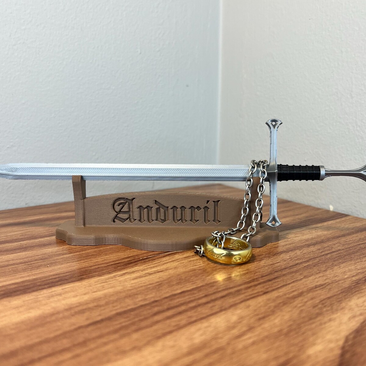 3D Printed And.úril-inspired Letter Opener With Display Stand – Fantasy Sword Desk Accessory for LO.TR Fans & Collectors - Etsy