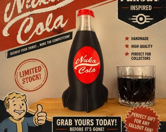 Nuka Cola Bottle replica: decor gift for Fallout fans