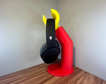 Giant LEGO-Style Arm Headphone Stand: Gamer Desk Display