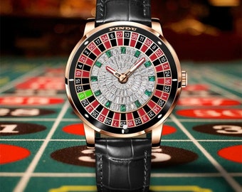 Handmade Mechanical Roulette Luxury Casino Watch (New)