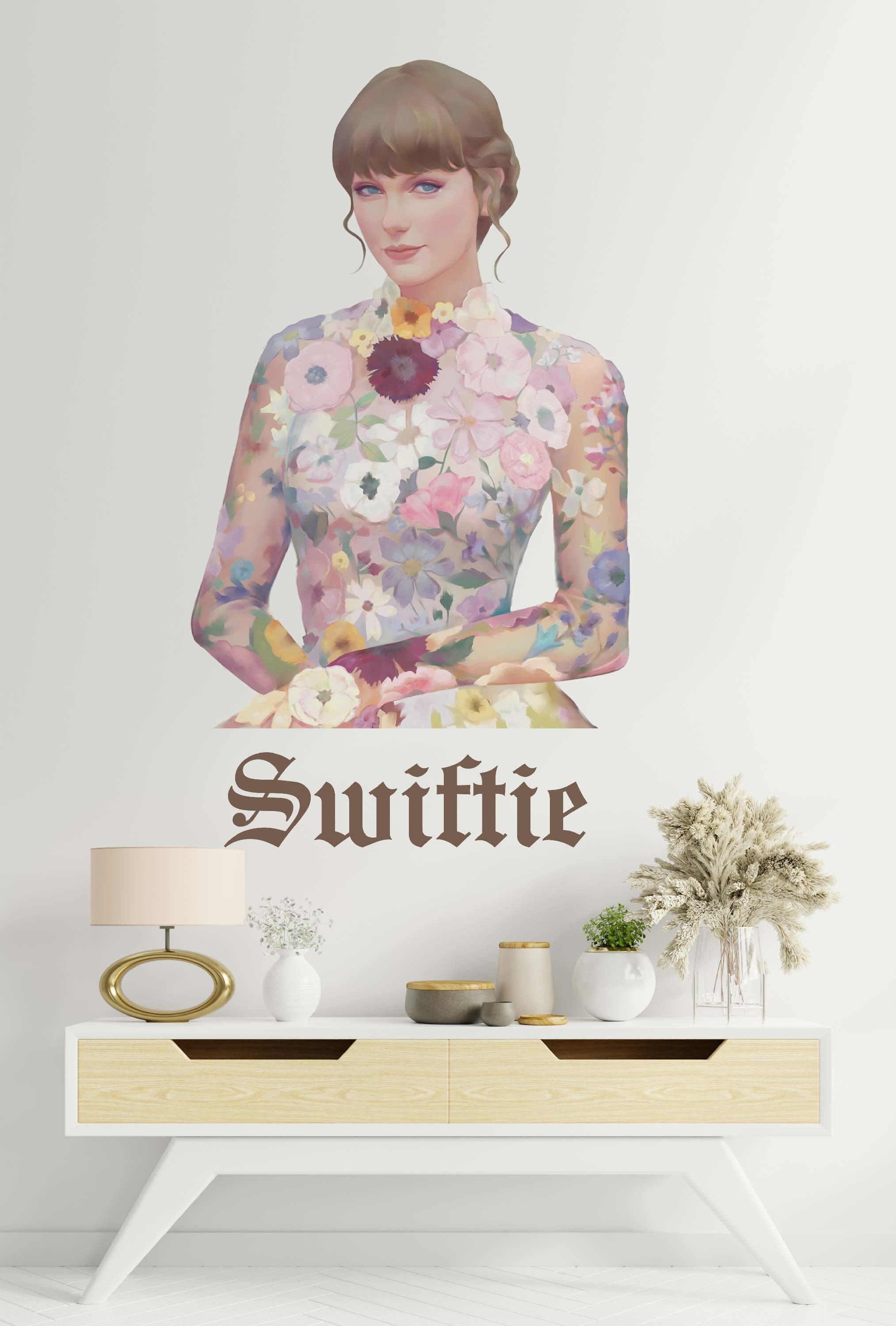 Taylor Wall Decal Taylor Wallpaper American Female Singer Wall Sticker