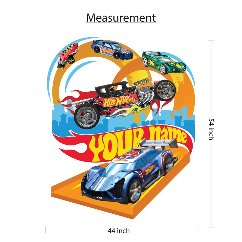 Hot Wheels Racing Cars Wall Decal for Kids Room Decor (44"x54") - Etsy