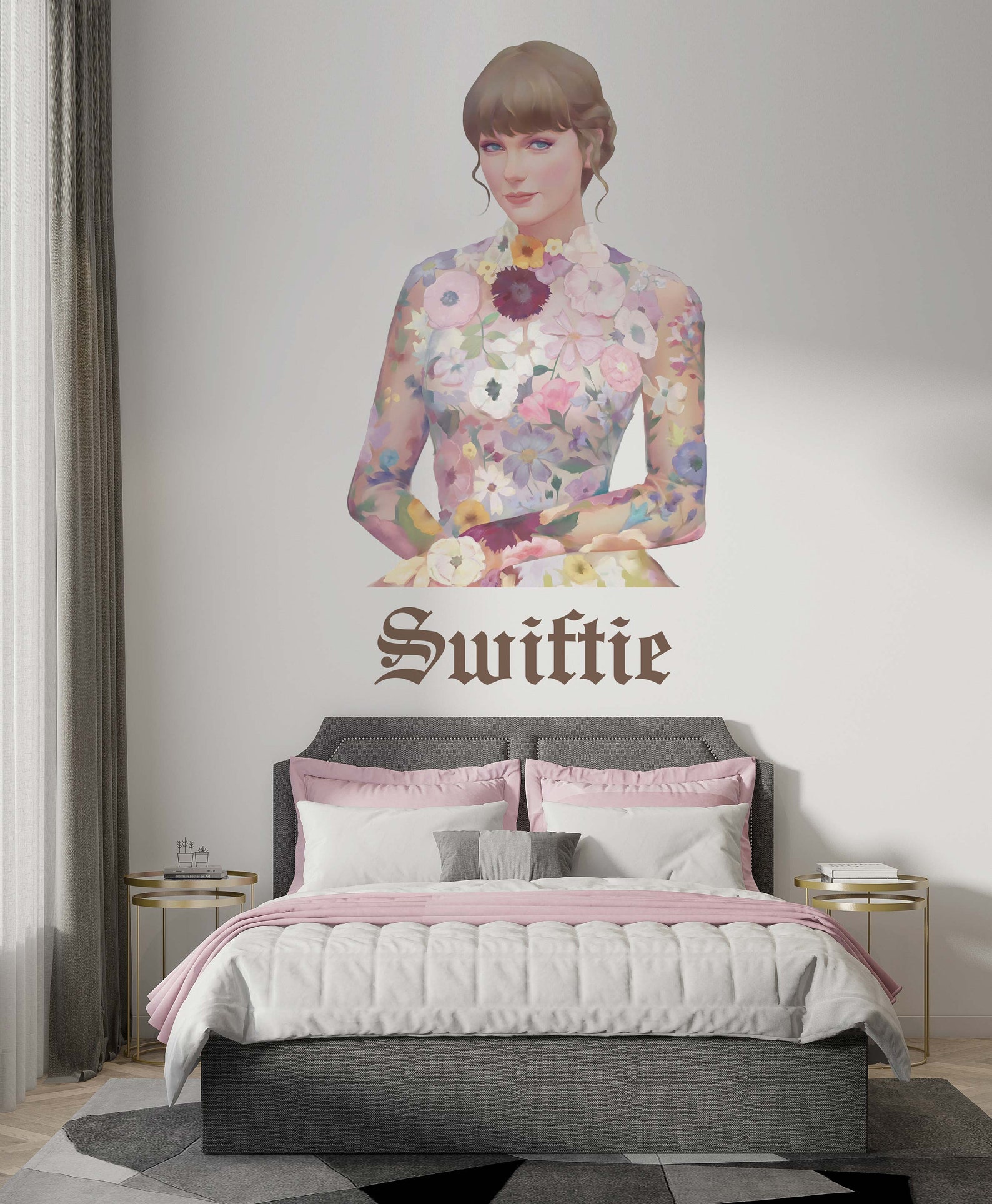 Taylor Wall Decal Taylor Wallpaper American Female Singer Wall Sticker