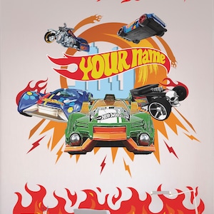 Naklejka ścienna 3D Hot Cars Naklejka ścienna Motorsport Naklejka ścienna Samochód wyścigowy Naklejka ścienna Hot Race Fototapeta ścienna dla dzieci Naklejka ścienna do pokoju chłopca