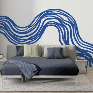 Colourful Stripe Wall Decal Colour Strips Wall Decal Colour line Wallpaper Color line Wall Art For bedroom  decal & living room decal