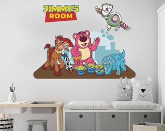 Disney Wall Decal Toy Story Wall Art Buzz lightyear Wall Sticker Slinky Dog decal Woody Wall decal for kids Room Decal Nursery Room Decal