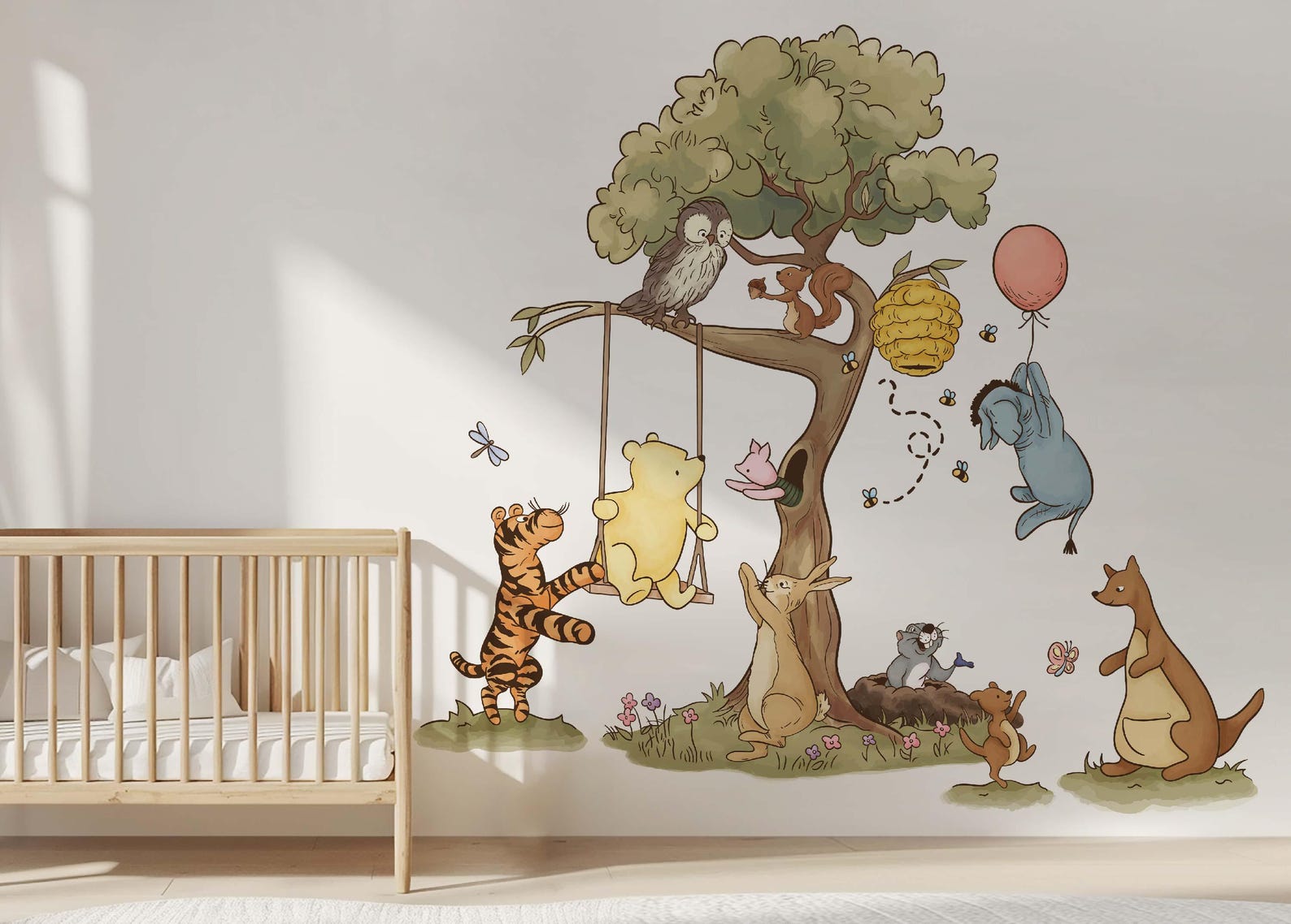 Personalised Name Classic Winnie Wall Decal Vintage Pooh Bear Wall — free download