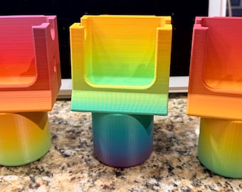 yoto holder car seat cup holder for Yoto and cards *sunset color *