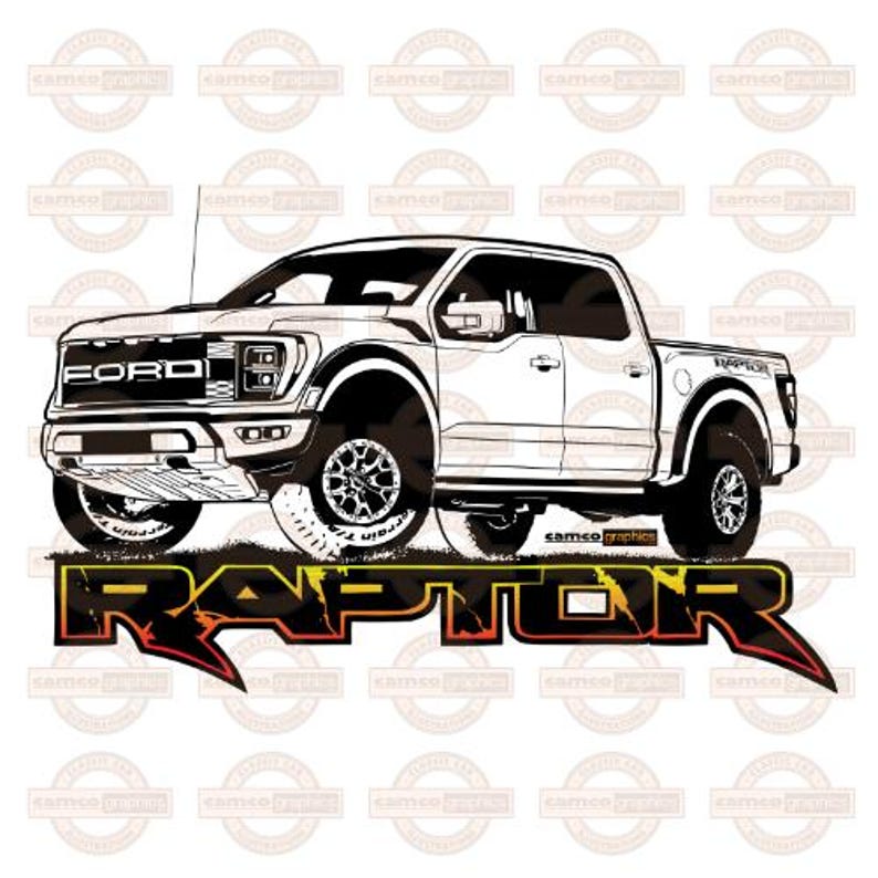 Illustration of a Ford Raptor - Etsy