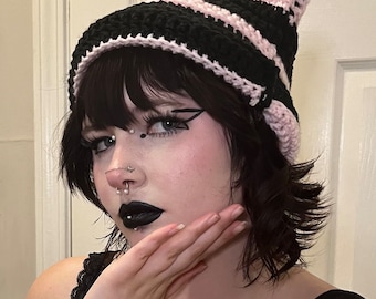 Two Tone Cat Ear Beanie