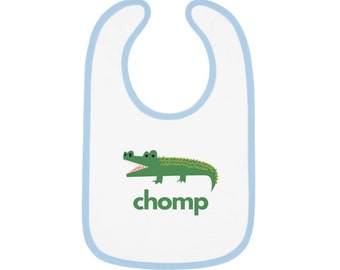 Chomp Bib, NLC Baby Bib, Animal Bib, Crocodile Bib, Alligator Bib,