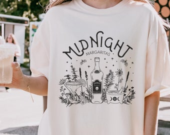 Midnight Margaritas Shirt, Witch T-Shirt, Fall shirt, Basic Witch Tee, Spooky Shirt, Halloween Shirt, Tequila Shirt, Practical Magic Shirt