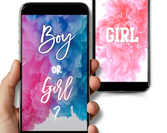 It's a Girl Video Pregnancy Announcement: Digital Gender Reveal (Instant Download)