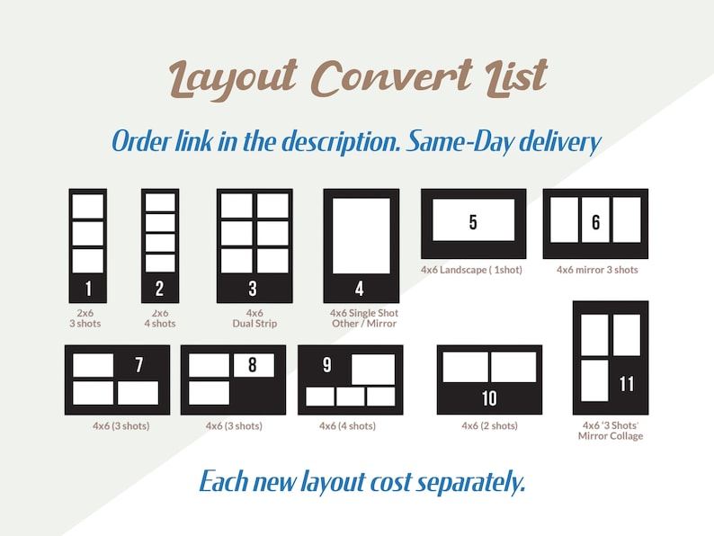 Custom Photobooth Template: 2x6 Strip, 4x6 & 6x4 (digital Download ...