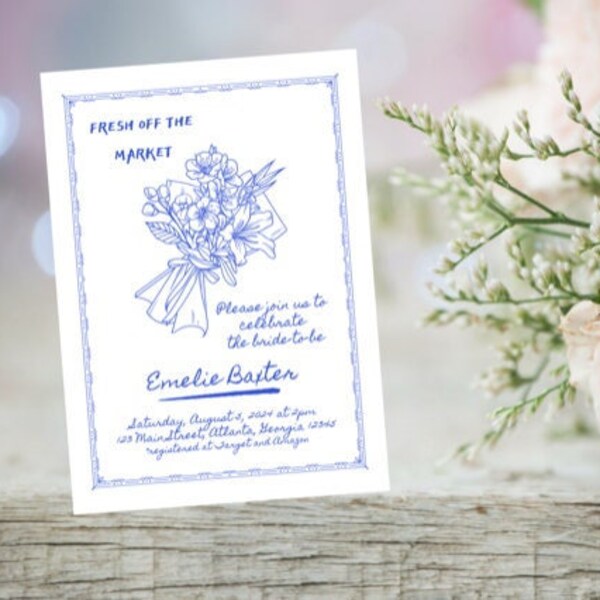 Fresh off the Market Farmers Market Themed Invite, Signs Recipe Cards ...