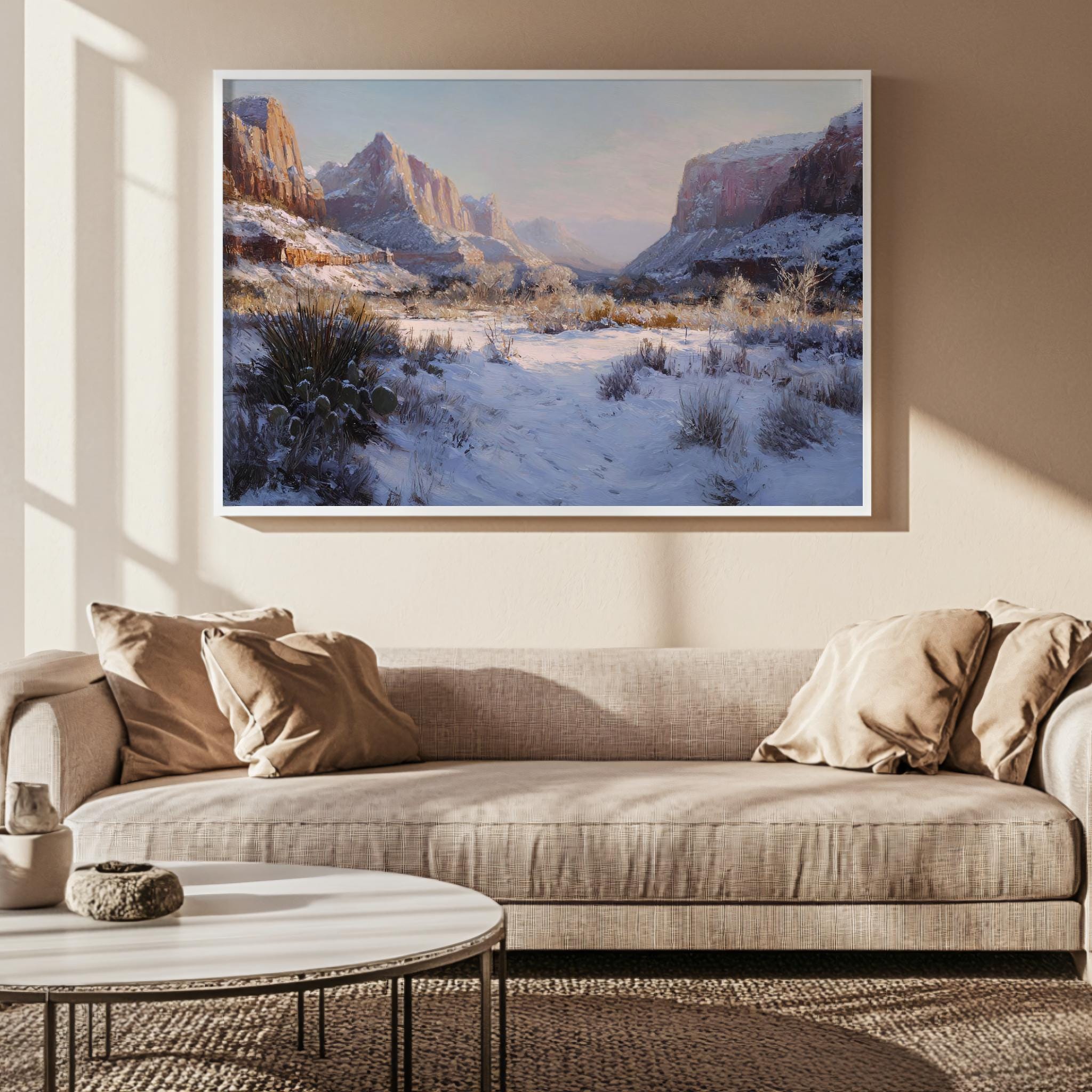 Zion National Park Canvas, Zion Valley Nature Wall Art, Utah