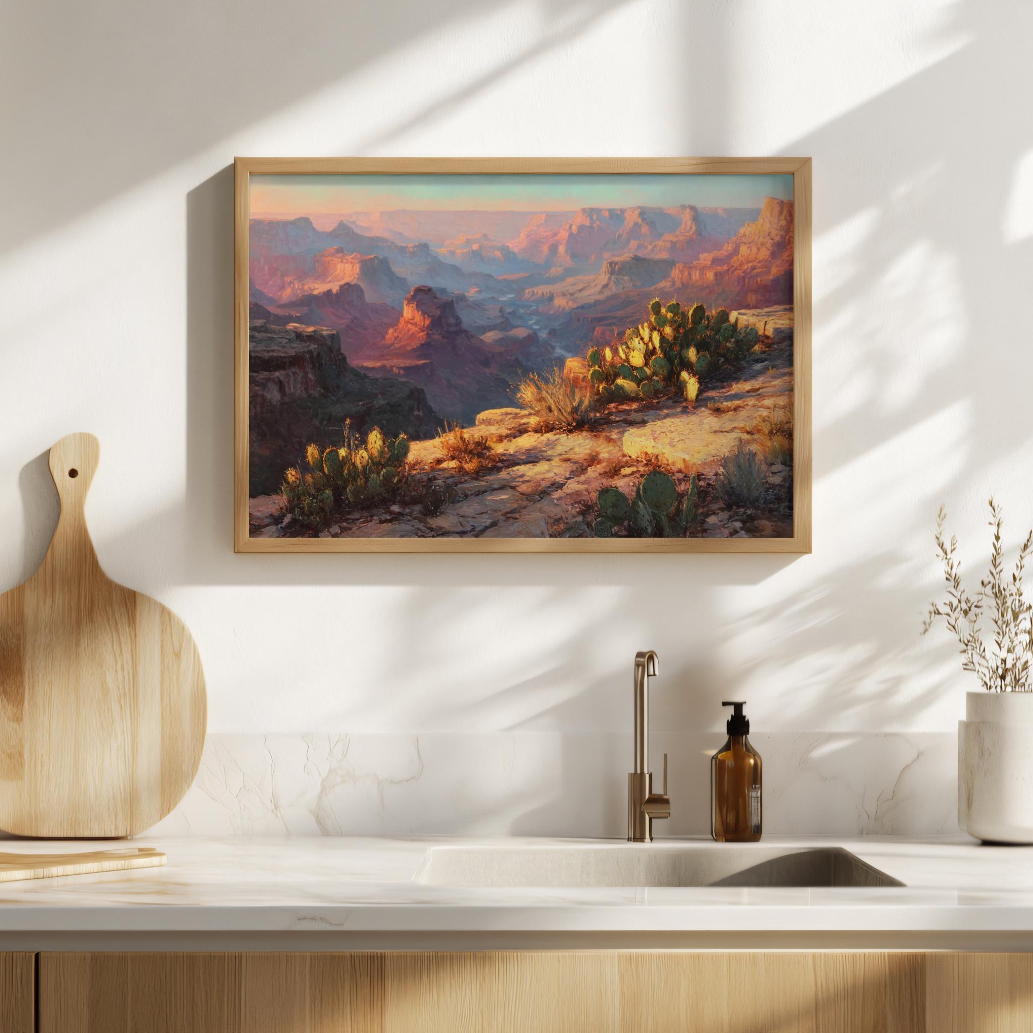 Grand Canyon National Park Painting, Kaibab Forest Nature Wall Art