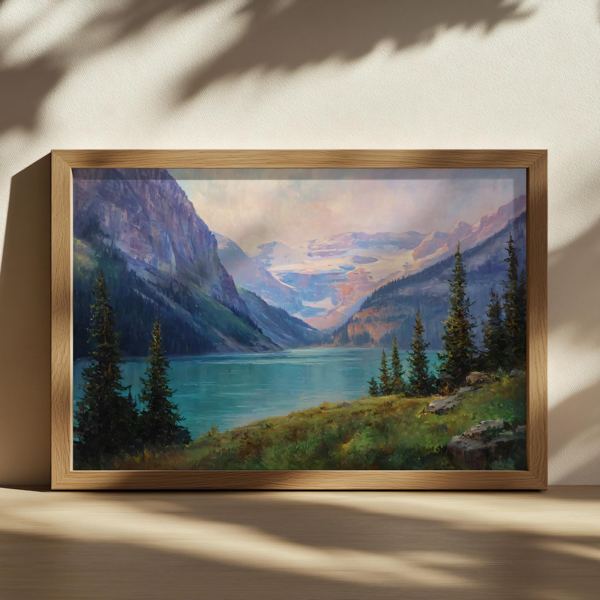 レイク・ルイーズの絵画、バンフ国立公園の壁画、カナディアン