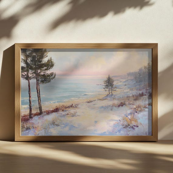 Lake Michigan Painting, Great Lakes of North American Wall Art