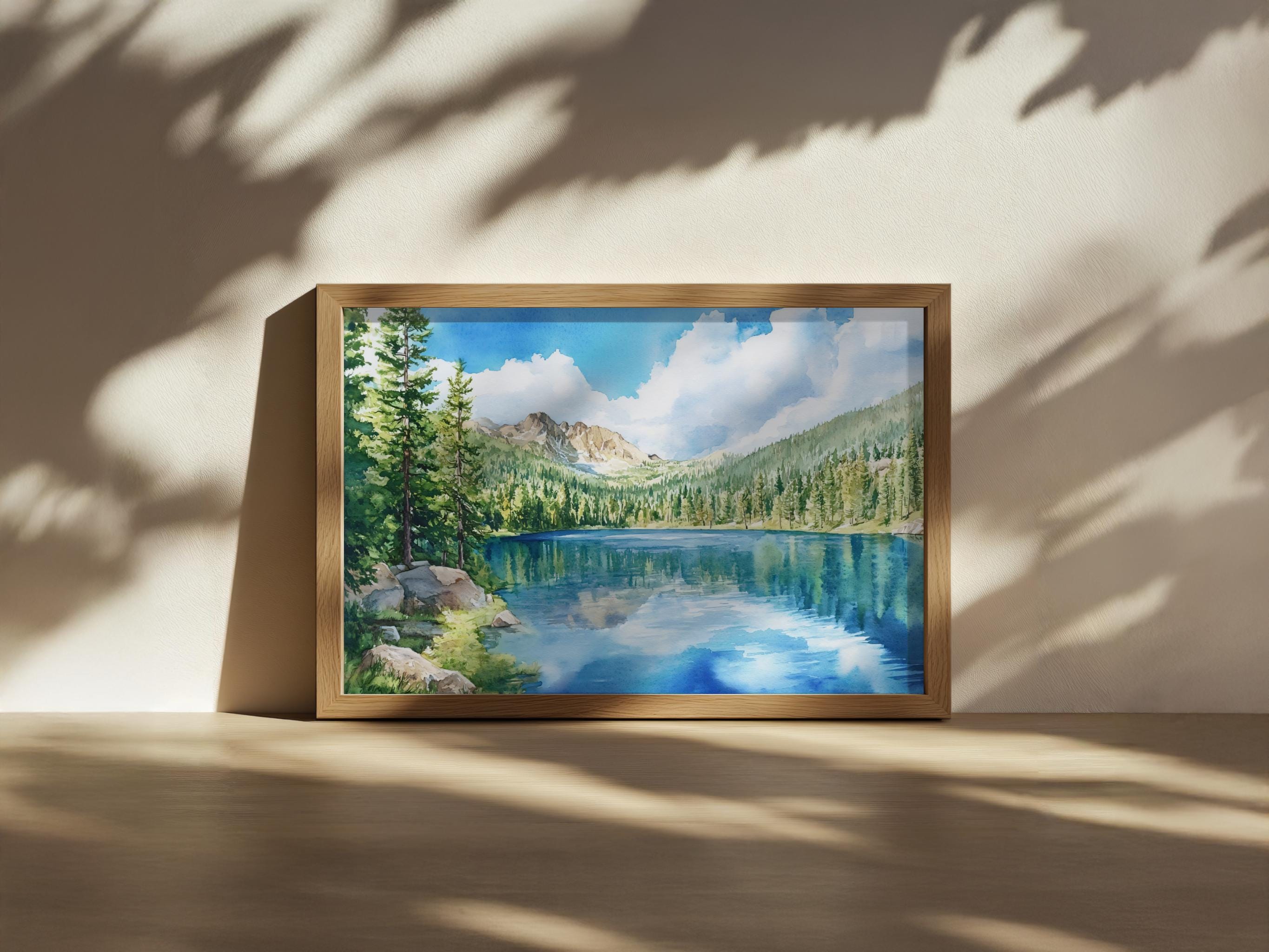 ベアレイクの絵画、ロッキーマウンテン国立公園の壁画、コロラドの夏の