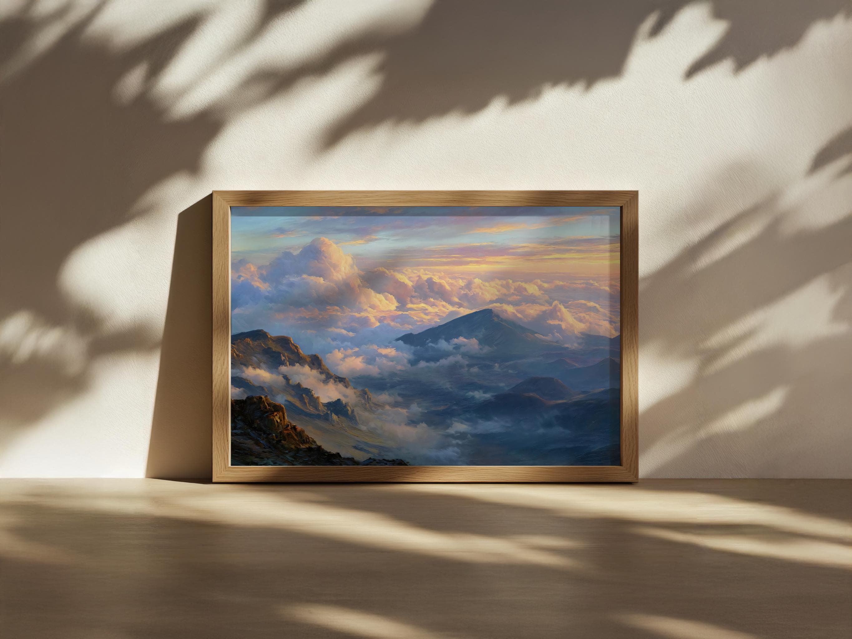 ハレアカラ国立公園の絵画、ハワイ火山の自然ウォールアート、マウイ島