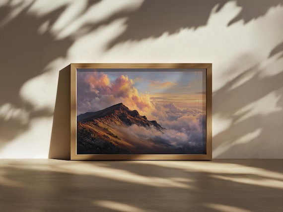 ハレアカラ国立公園の絵画、ハワイ火山の自然ウォールアート、マウイ島