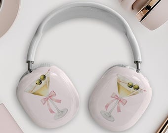 Coquette Pink Martini AirPods Max Case - Cute Aesthetic Headphones Cover