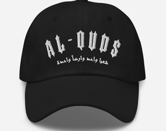 Palestine GAZA Cap Cotton Country Names AL-QUDS on Hat for Women's & Men's