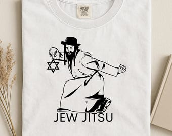 JEW JITSU Meme png, NINJA tee ,gift for Jewish ,ironic tee ,y2k ,Jewish Vintage png,Jewish joke shirt ,Judaism Y2K Graphic ,gym t-shirt.