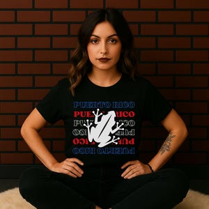 Puerto Rico Coquí Shirt - Cute PR Frog Tee in Red, White & Blue, Puerto Rican Heritage Gift, Boricua Pride T-Shirt