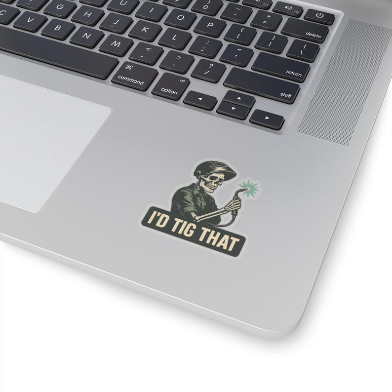 I'd TIG That Welding Sticker: Skeleton Welder Pun - Funny Welder Gift image 7