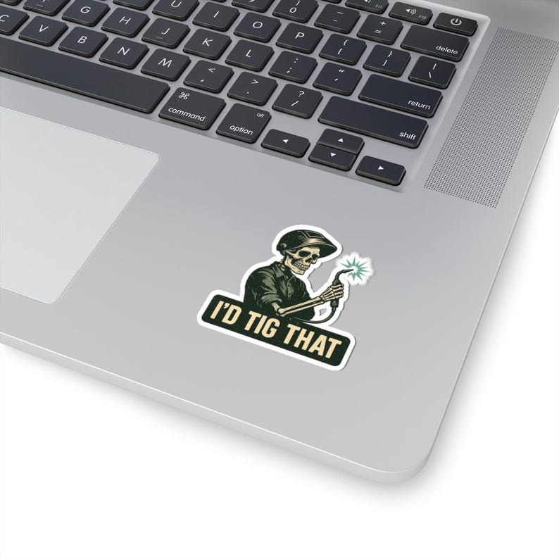 I'd TIG That Welding Sticker: Skeleton Welder Pun - Funny Welder Gift image 6
