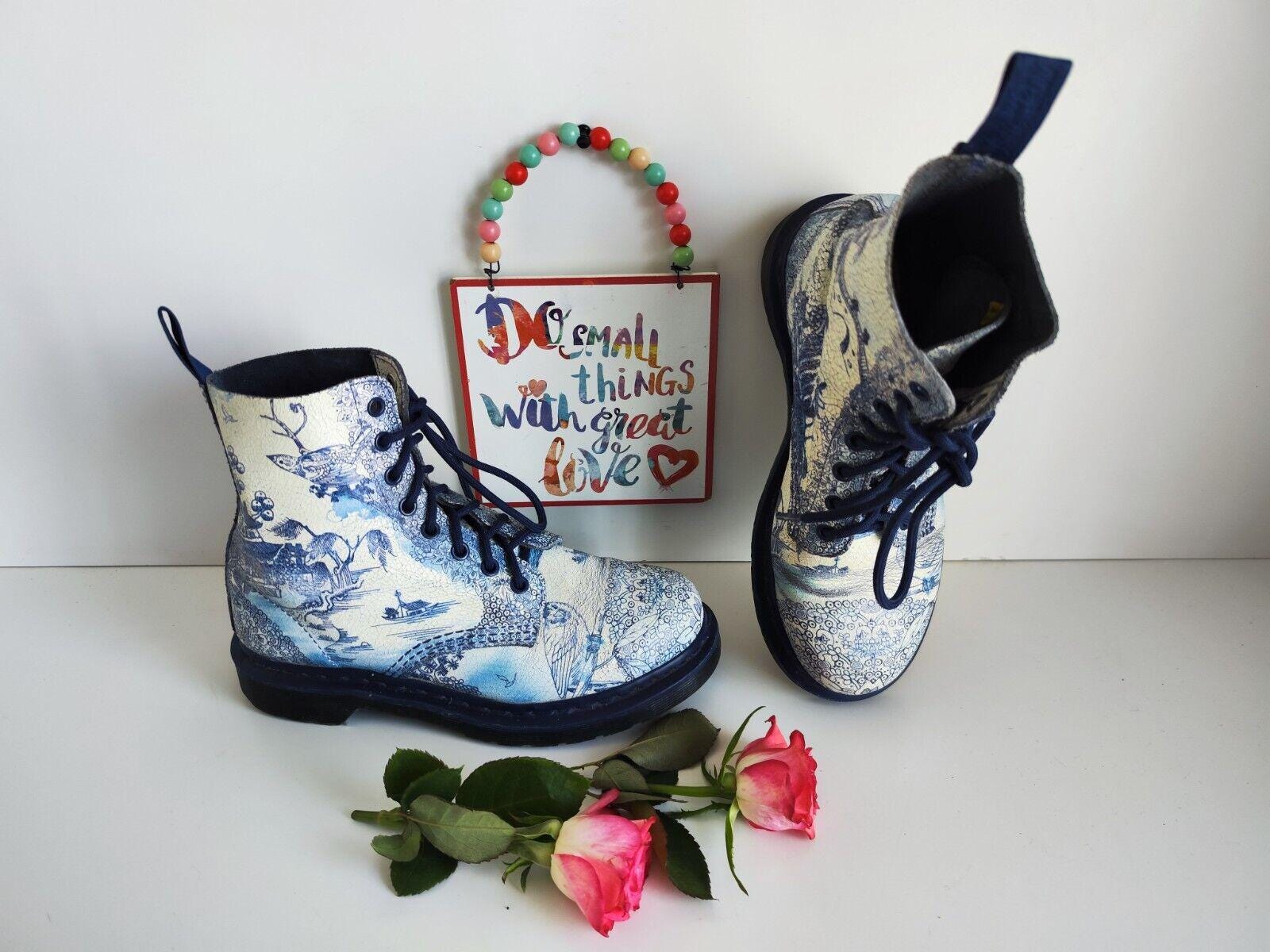 Dr.Martens 8アイレットブーツ 敷き詰める 38サイズ 24.0 ケアキット付