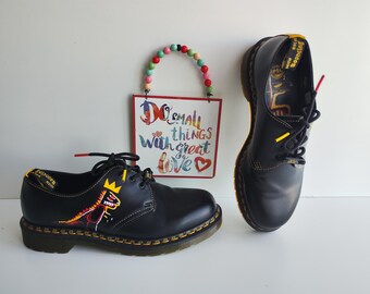 Dr Martens 1461 3 Eye Jean Michel Basquiat King Pleasure Shoes UK9