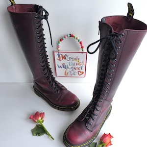 Vintage Burgundy Dr Marten Boots - Etsy