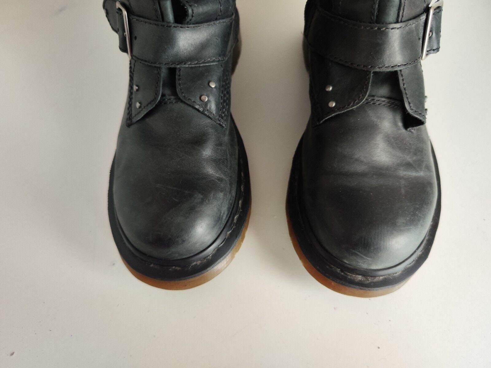 Dr Martens Phina 20 Holes Tall Knee High Zip Buckle Walking Dead Boots UK4 EU37 Etsy