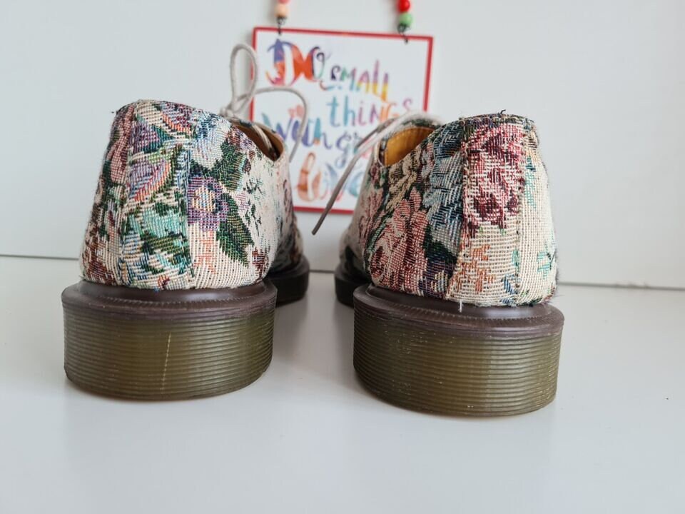 Dr Martens 1461 Tapestry Castel Fabric Floral Victorian 
