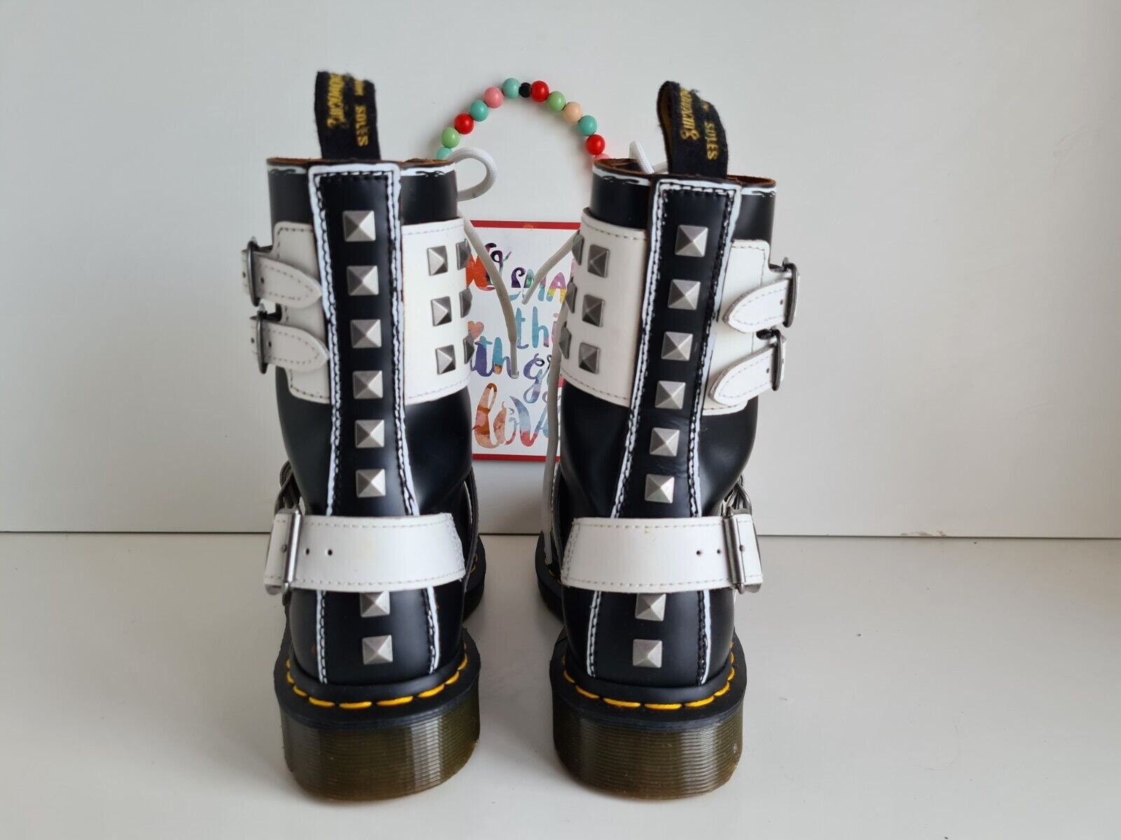 A17725 美品 ドクターマーチン 1490 JOSKA STUD BOOTS Dr. Martens 10ホール1490 Joska Stud UK4 Dr.Martens(ドクター