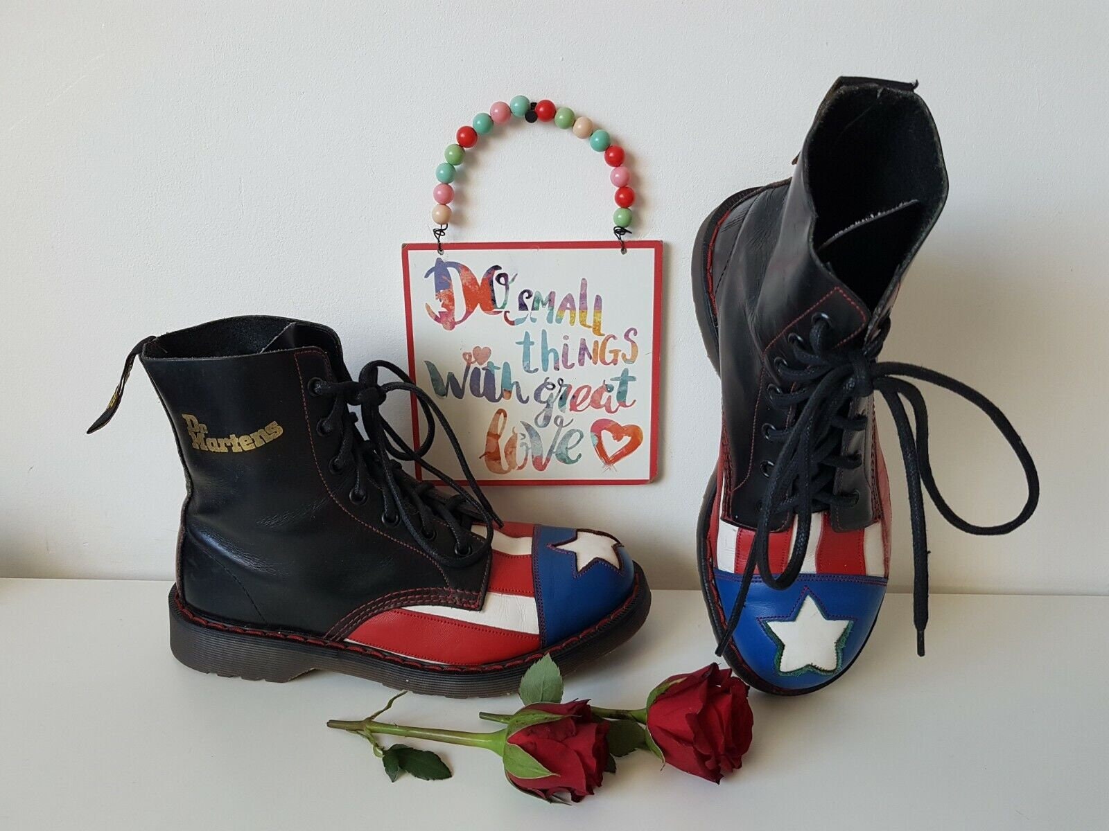 Dr Doc Martens American Usa Flag Stars Congress Vintage England Uk 5 Eu 38 US 7 Etsy Canada