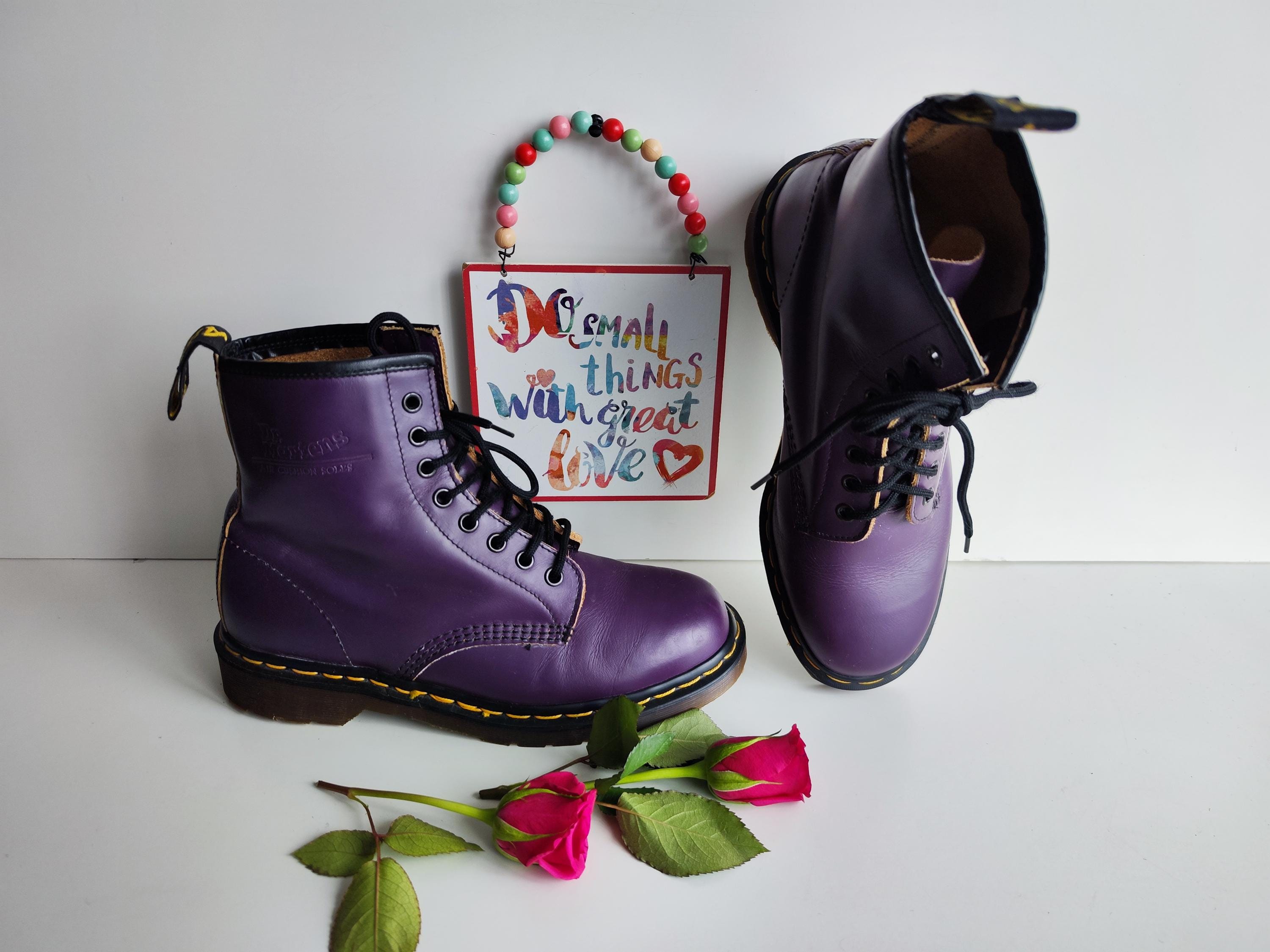 Martens 1460 Dr Martens Made By Solovair Solovair Purple Dr