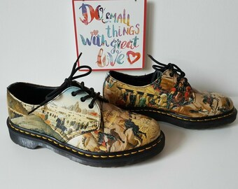 Dr MARTENS 1461 Hole Museum D'antonio Renaissance Artist Shoes