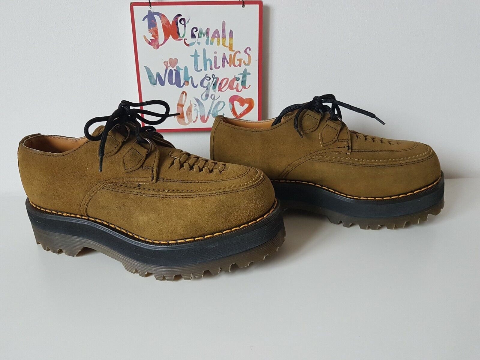 Dr Martens Suede Creepers Platform Chunky Double Sole Brown Dr Martens Suede Creepers Platform Chunky Double Sole Brown