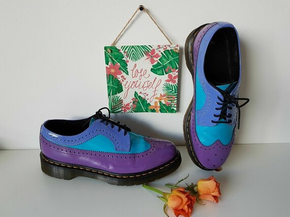 Purple patent dr martens hot sale