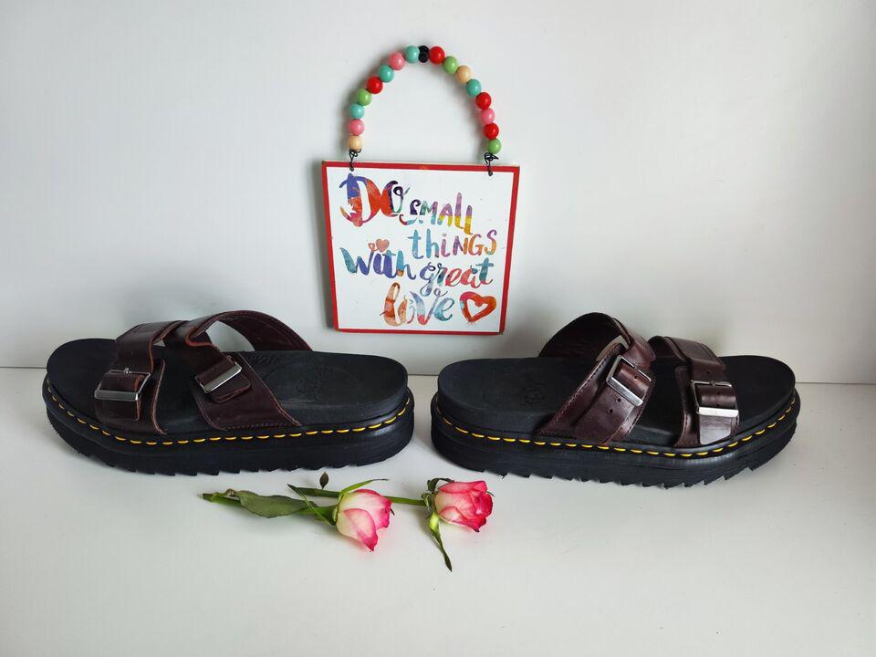 Dr Doc Martens Brown Myles Buckle Slip on Sandals UK9 EU43