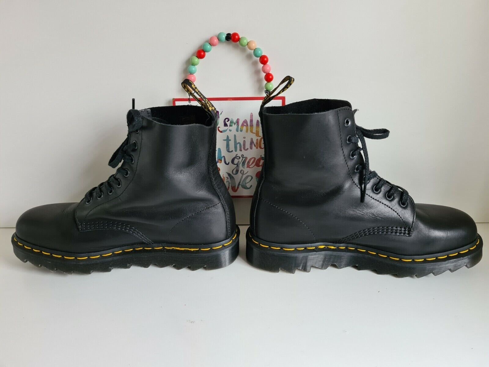 Dr Doc Martens 1460 Pascal Black Ziggy Ankle Boots UK 9 EU 