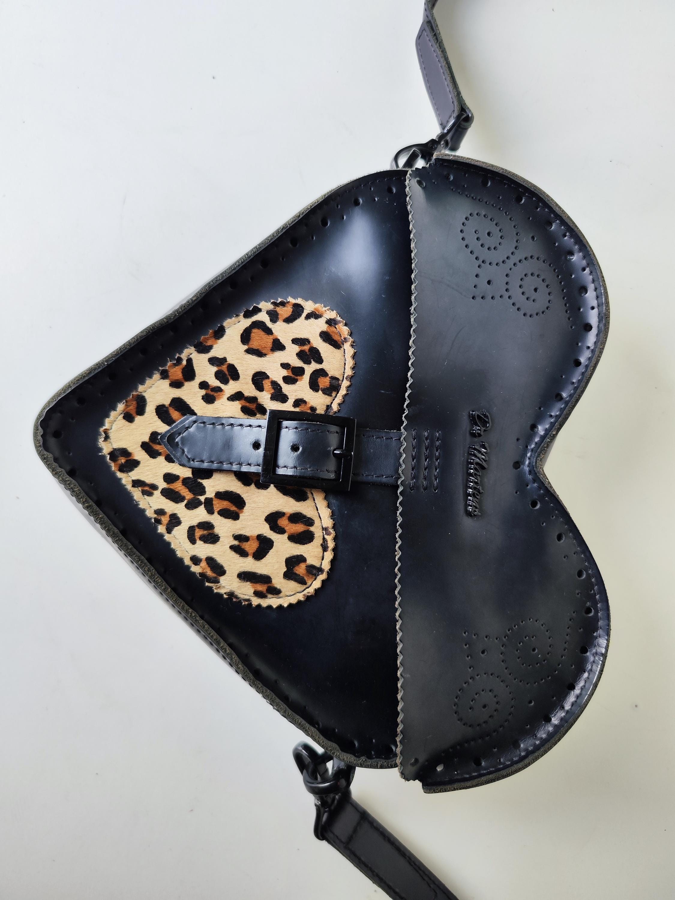 Dr Martens Handbag Heart Bag Satchel Cross Body Panther Leopard 