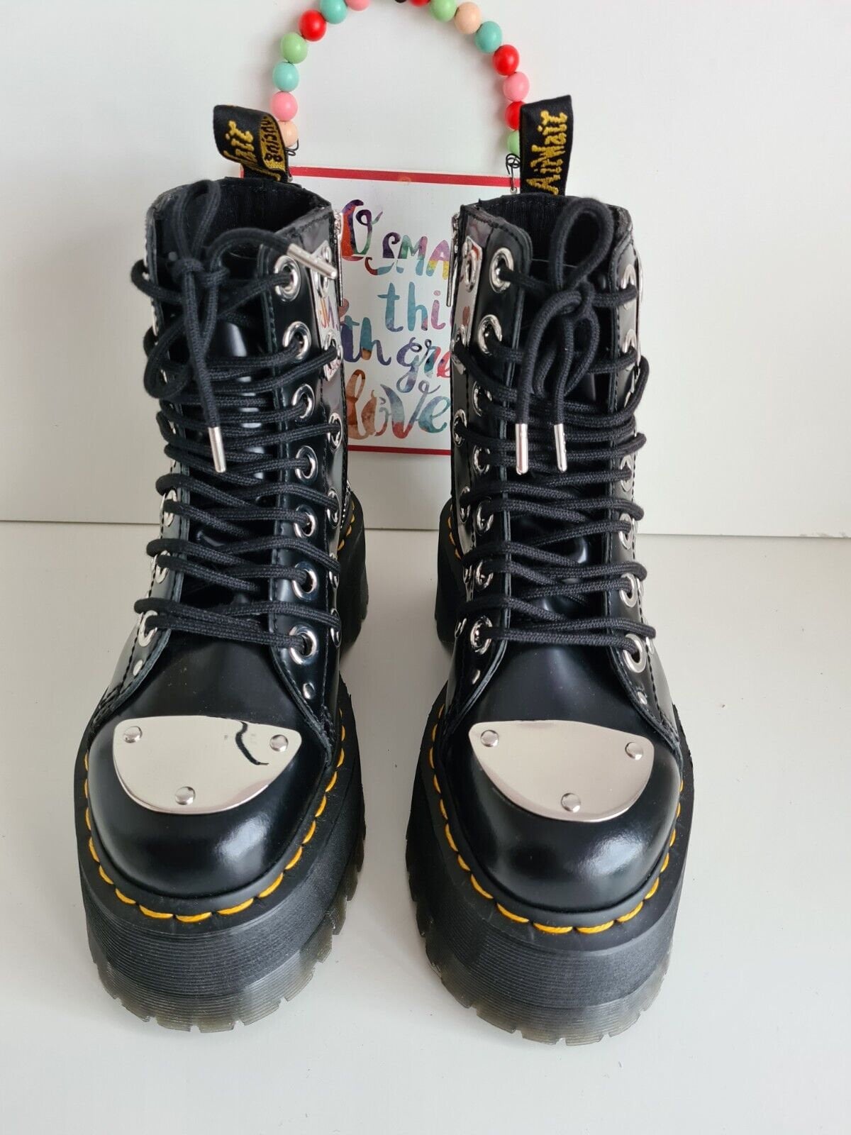 New Dr Martens Jadon Max Rebel Quad Platform Sole Patent New Dr Martens Jadon Max Rebel Quad Platform Sole Patent