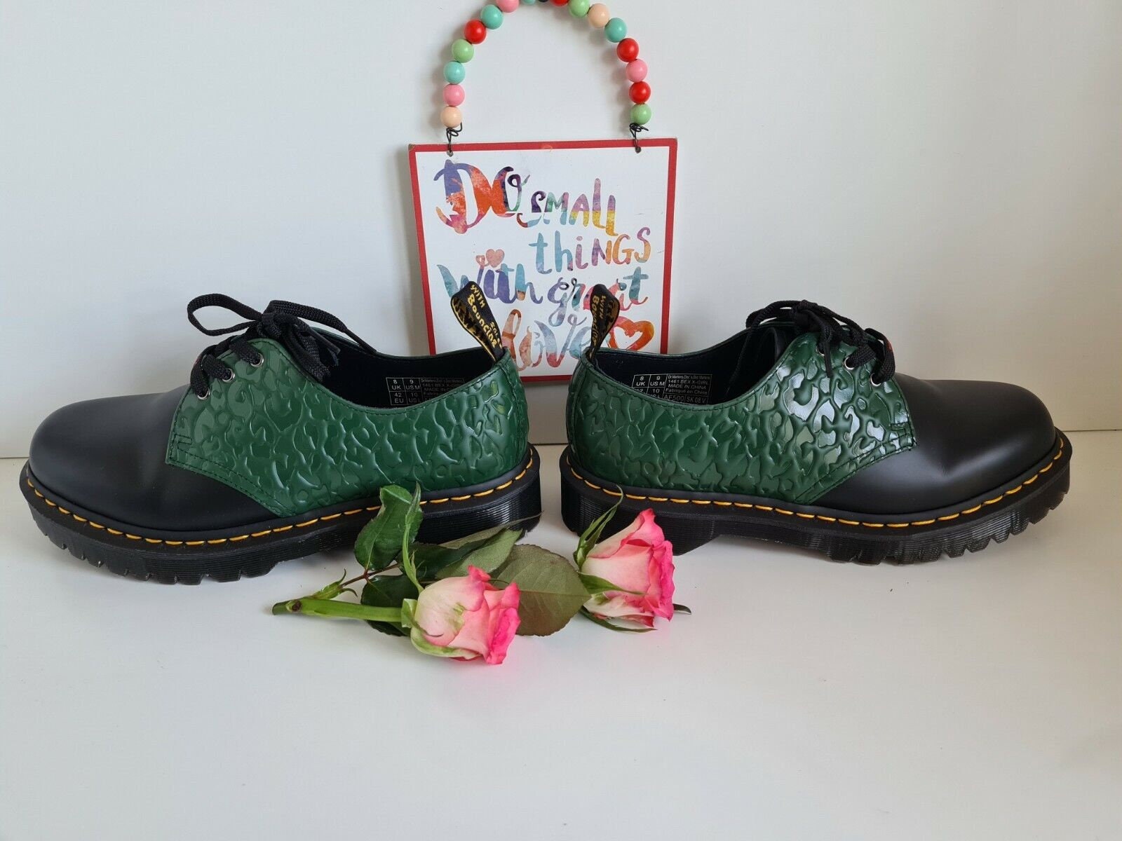 NIB Dr Martens X X-GIRL 1461 BEX Chunky Platform Shoes Leopard